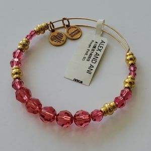 Alex and Ani Pink Rogue Swarovski Crystal Bracelet